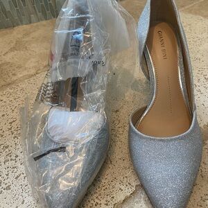 Gianni Bini Sparkling Silver Heels